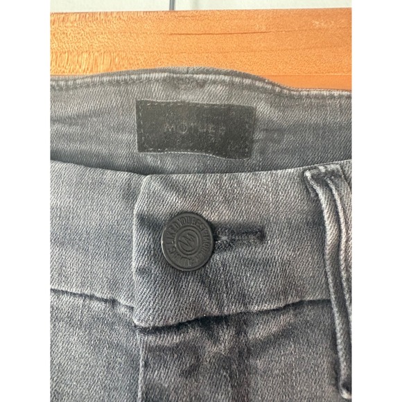 MOTHER‎ The High Waisted Looker Ankle Fray Lighting Up Lanterns Jeans Size 24 - Picture 4 of 7